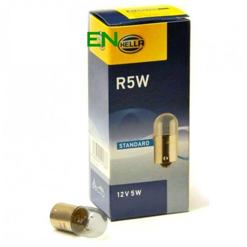 lampa żarowa "R5W" 12V 5W (HELLA, Niemcy)