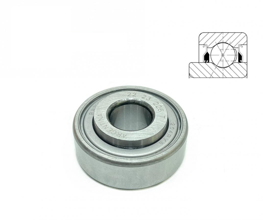 łożysko kulkowe BB204RRP3-B (AA21480, GA2014, 820-003C, 822-011C, 852270, 00310104, 00240199, 40-138, K3030210 KUHN, 493532R91, 145161C91, 1268017C91, 204PY3, 466635, 457709) (PEER-SKF)
