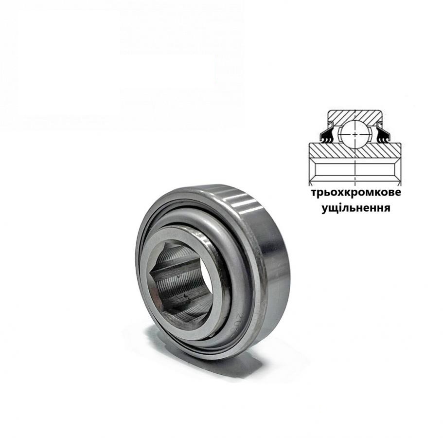 bearing with triple lip seal 205HRR2-A AGRI PREMIUM (AA28271, AE29876, GA5116, 842696M1, 8430087, 80049436, 47928691, 101698C91, 205KRR2) (PEER-SKF)