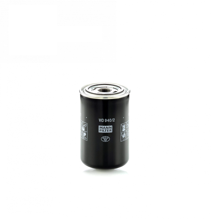 filtr hydrauliczny WD940/2 (RE17380) (MANN-FILTER, Niemcy)