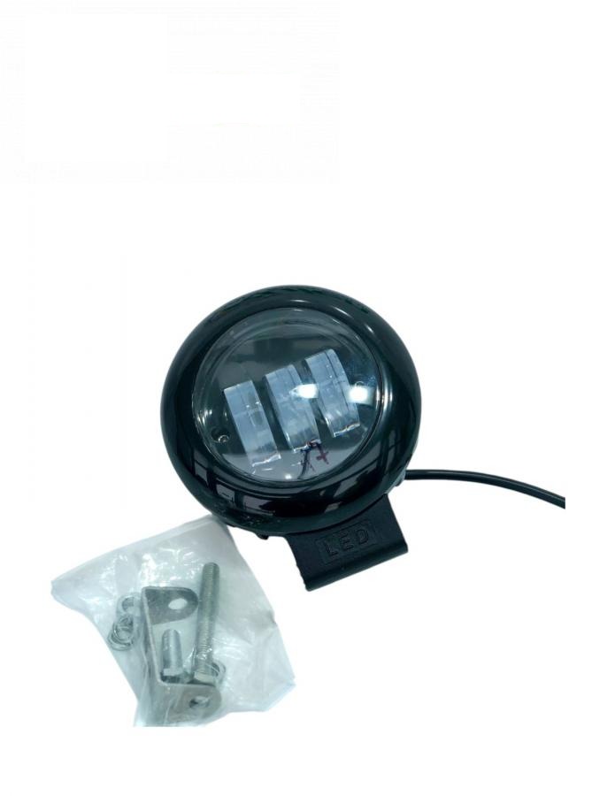belka LED Work Light 30W Round, kolor czarny, Flood Beam ETK-WL-30W-RD-BLK (CREE)