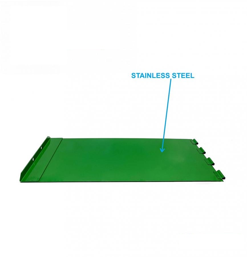 lower protective cover of grain elevator AH138426R STAINLESS STEEL (AH138426) (HDParts-AG, USA)