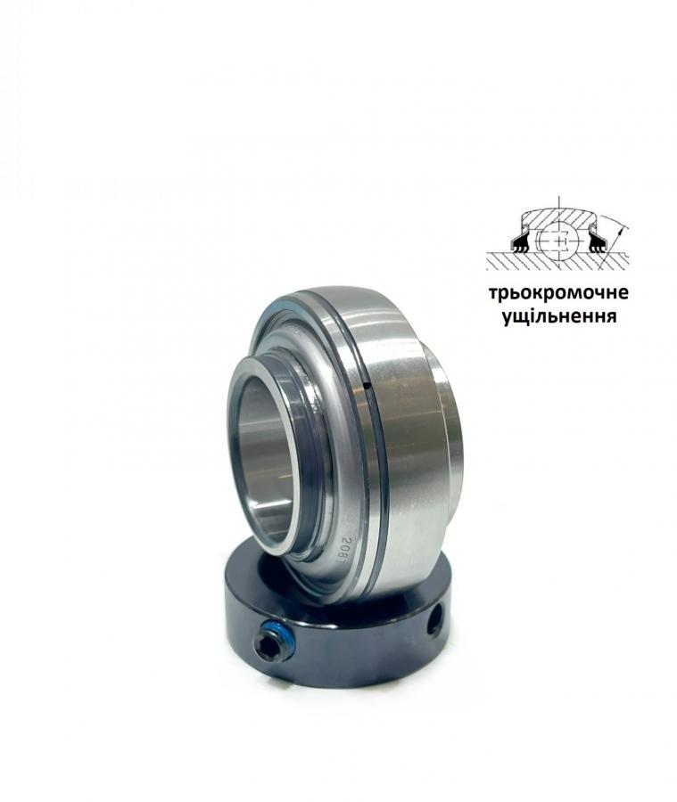 łożysko z uszczelnieniem trójrowkowym HC208 AGRI PREMIUM (AH139297+AL14674, JD39107, GE40KRRB, A-RL208D1C3, 216330.0, 212609, 238380.0, 212718.0, 412295M1, 036308P1, 3734161M1, 1347233C1, 84057307, 87605593) (PEER-SKF)