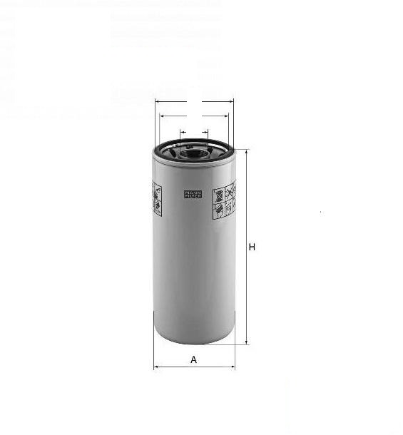 filtr oleju W1245/3X (1976934C5, 47477558, 1976934C5, 1976934C3, 1976934C4, P560653) (MANN-FILTER, Niemcy)