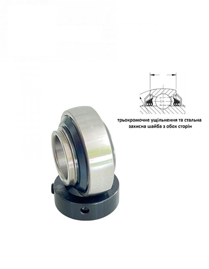 łożysko z uszczelnieniem trójrowkowym HCN207 AGRI PREMIUM (JD39104, DQ09151, AXE51879, AXE68514, 211423.0, 216558.0, 87605590, 84814912, 87605592, E35KRRB) (PEER-SKF)