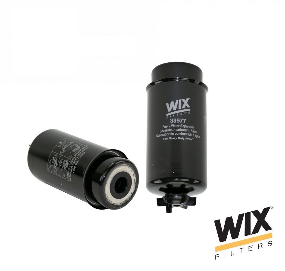 fuel filter (coarse cleaning) 33977 (RE541922, RE529643, WK8187, WK8161, 388-0545, 502-3341, 11453510, 84409719) (WIX, USA)