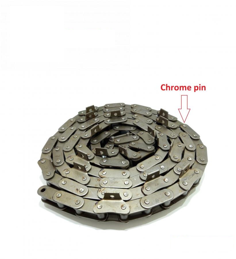 outer chain with chromed pins (AZ102573, AZ63336, AZ44912) (for AZ102572, AH207778, AZ49434, AZ102571, AH207777, AH138187, AH137592, AH137845) (HDParts-AG, USA)