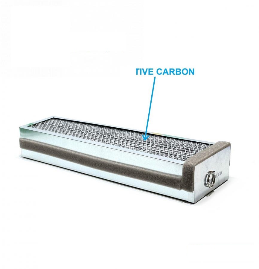 air filter (carbon) AH115836AC (AH115836, P628442, AF55747, PA3886, 21.21623, MLR2121623, 46691) (HDParts-AG, USA)