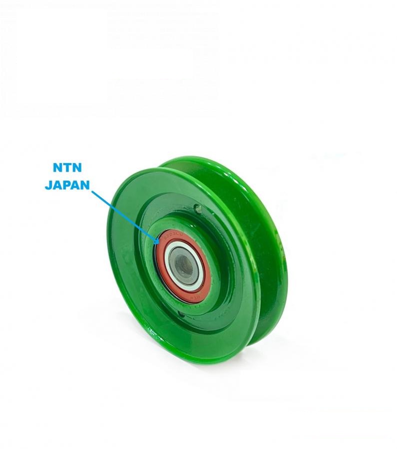 tension pulley of rotary sieve drive with NTN bearing AN277320R (AN277320, AH140119, AN277319, AH169549, AH135035) (HDParts-AG, USA)