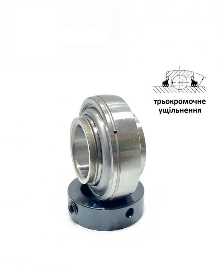bearing with triple lip seal HC207 AGRI PREMIUM (AH139296+AH133191, GE35KRRB, A-RL207D1C3, 211423.0, 756965) (PEER-SKF)