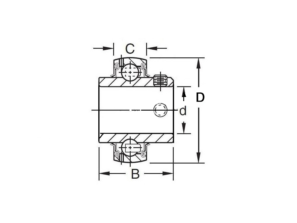 Zestaw UC 209 Łożysko kulkowe samonastawne